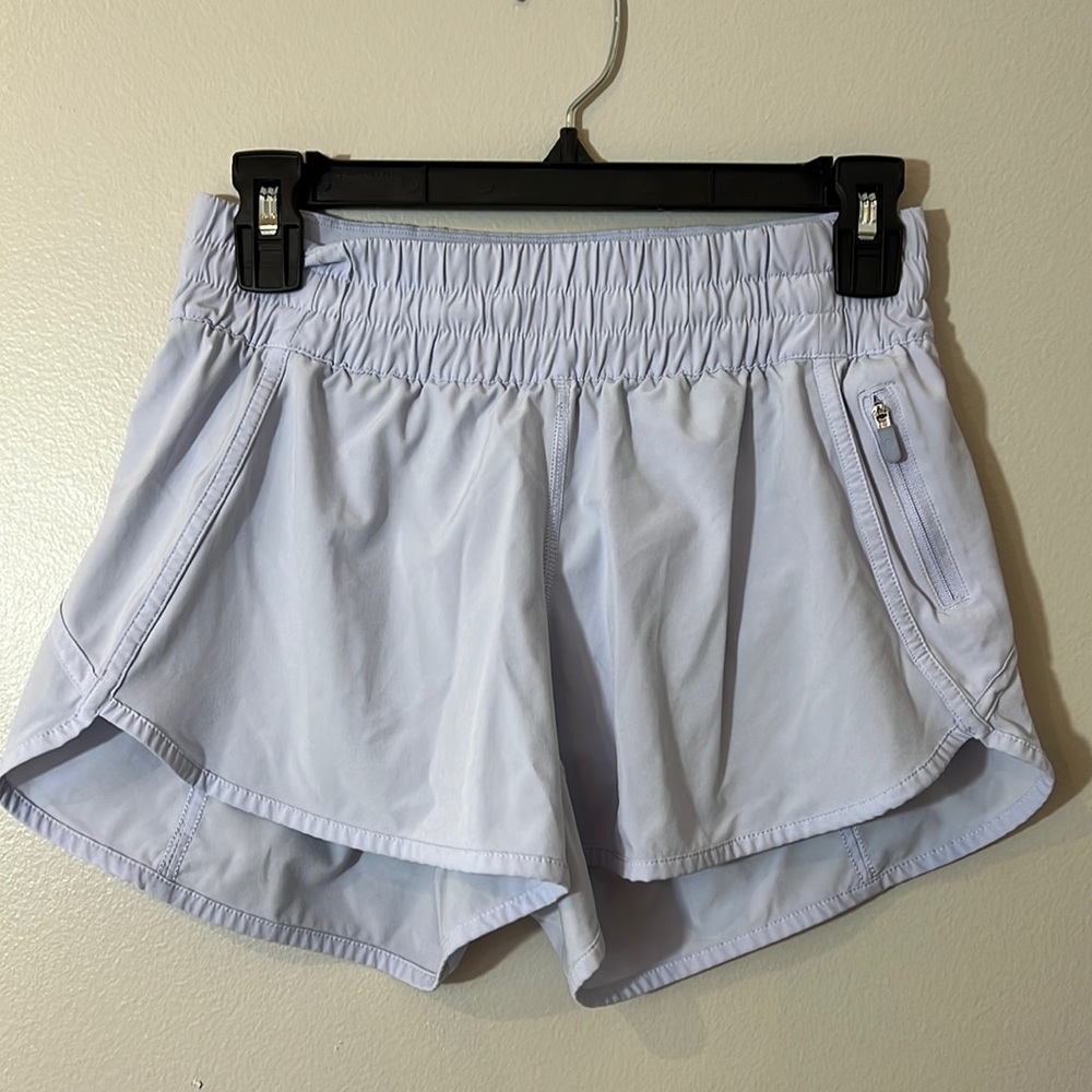 Lululemon low rise tracker short 4 inch serene blue size 6